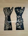 Mehendi art template hand template 2pcs.