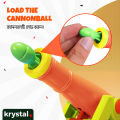【Krystal】3D Cannon Toy | Safe Soft-Launch Artillery Game for Kids | Improves Focus & Hand-Eye Coordinationn. 