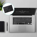 Keyboard Letter Stickers Universal English Computer Keyboard Replacement Stickers English Keyboard Black Background White. 