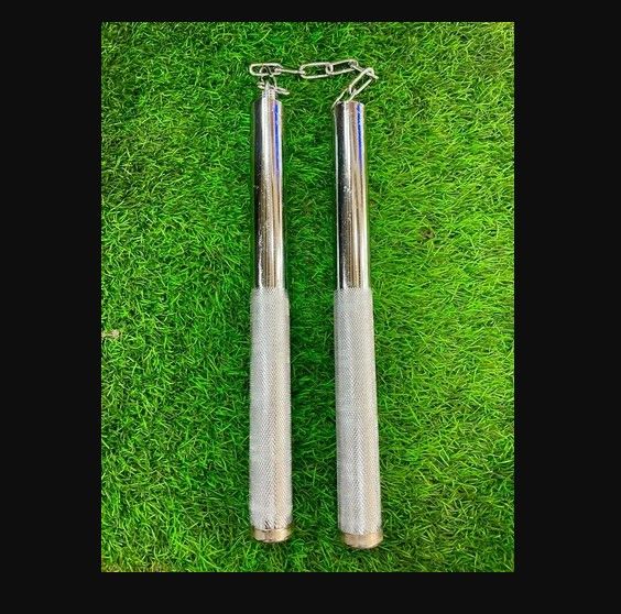 Stainless Steel Stick with Body Exercise (Size: 10.5 +10.5 = 21 inch Weight: 410 Gram)