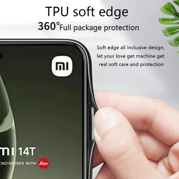 Biruiqu%20For%20Xiaomi%20Mi%2014T%20Pro%20Shockproof%20Starry%20Colorful%20Tempered%20Glass%20Back%20Soft%20Silicone%20Edge%20Case%20Cover%20-%20Image%207