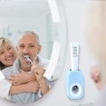 Automatic Toothpaste Dispenser,Wall Mounted Toothpaste Squeezer Kids Hands Free Squeeze Out for Home Washroom Shower Bathroom.