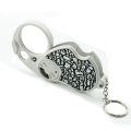 Double Lens LED Magnifying Glass Folding Keychain Handheld Illuminated Magnifies Pocket Size Lens Size (8x37mm, 20x12mm). 