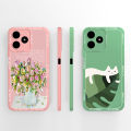 Case For Realme Note 50 Cute Panda Phone Cases For OPPO Realme Note50 Back Cover RMX3834 Soft Smooth Liquid Silicone Funda Coque. 