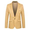 Washable Stylish Pure Color Slim Fit Blazer Super Soft Suit Coat Long Sleeves for Daily Wear. 
