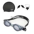Swimming Glass Nose Clip Ear Plug Set & Swimming Cap - Essential Set For A Comfortable And Enjoyable Swimming Experience. 