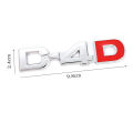 D4D D-4D Logo Car Sticker Emblem Badge Decal for Toyota COROLLA RAV4 Camry CROWN PRIUS REIZ VIOS HIGHLANDER Prado Corolla Tundra.