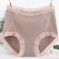 Xl-6xl Cotton Panties Women's Underwear Panty Lace Panties Plus Size High Waist Traceless Shorts Female Lingerie Briefs.