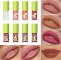 Beauty Glazed Big Brush Head Glow Lip Oil 4gm Ultra-Hydrating & Nourishing, Smooth Glossy Finish Lip Glow Oil, Shiny and Vegan Tinted Lip Gloss, Non-Sticky Formula. 