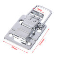 【Fashion】2Pcs Stainless Chrome Toggle Latch Chest Box Case Suitcase Tool Clasp Sunlight. 
