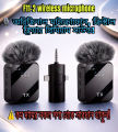 F11-2 (3 in 1) Collar Wireless Dual Microphone pro Professional Lapel Lavalier microphone iPhone/Android & Type-C Supported 100& Noise Cancellation.