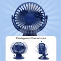 Portable USB Mini Handheld Clip Fan Convenient Ultra-quiet Electric Fan Rechargeable Student Cute Small Cooling Ventilador Fan.