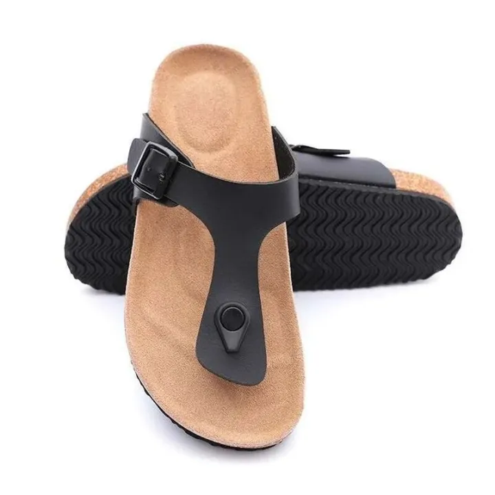 2023%20Summer%20New%20Casual%20Comfortable%20Beach%20Sandals%20Men's%20Outdoor%20Flip%20Flops%20Flat%20Simple%20Women%20Shoes%20Open%20Toe%20Women's%20Slippers%20-%20Image%202