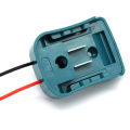 10.8V-12V Battery Mount Dock Power Connector with 14Awg Wires Connectors Adapter Tool for Makita Battery DIY, Black. 