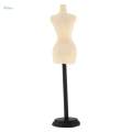 7x1/12 Scale Doll House Miniature Mannequin Model Display Stand Decor Gold. 