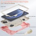Silicone Hybrid PC Tablet Case with Holder & Shoulder Strap For Samsung Galaxy Tab A9.