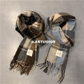 【Hot item】 Scarf men's winter Korean-style all-match warm long boys gift fashion young people all-match ins. 