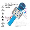 Wireless Bluetooth mouth Speaker Stand Radio Microphone Studio Recording Studio 858+ USB. 