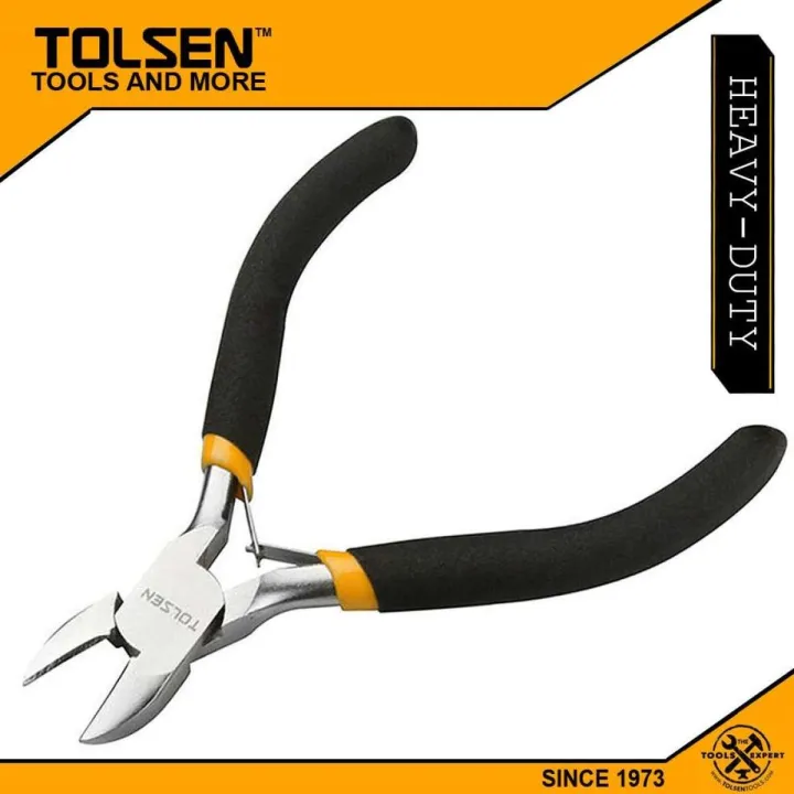 TOLSEN%204.5"%20Mini%20Diagonal%20cutting%20Pliers%20%20Bi-Dipped%20Handle%20Model:%2010033%20-%20Image%206