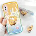 (Free Holder) FELMYST Casing Case For OPPO A31 2020 Case Transparent Clear Cases Anime Spongebob Soft Silicone Full Shockproof Rubber Cases Back Cover Phone Casing Softcase For Girls.