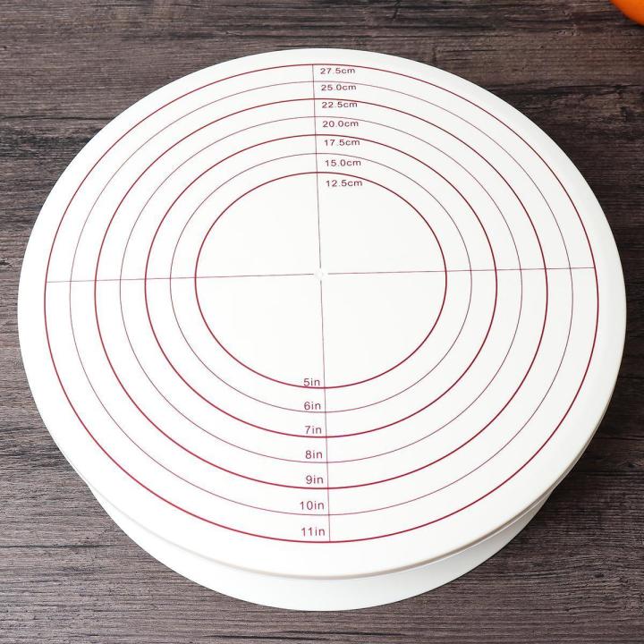 12%20Inch%20Cake%20Making%20Turntable%20Revolving%20Decorating%20Platform%20Stand%20DIY%20Display%20-%20Image%204