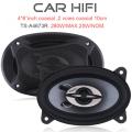 2pcs 4*6 Inch 280W Car HiFi Coaxial Speaker Vehicle Door Auto Audio Music Stereo Full Range Frequency Speakers.