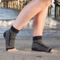 1Pair Ankle Brace Compression Sleeve - Relieves Achilles Tendonitis, Joint Pain. Plantar Fasciitis Sock with Foot Arch Support. 