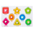 Children Wooden Puzzle Montessori Toys For Baby 1 to 2 3 Years Old Kids Hand Grab Board Educational Learning Matching Games.
