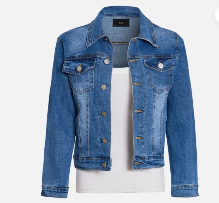 Girls Denim Jacket Denim Blue Jean Jacket