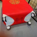 Red Wedding Suitcase CoverDouble Happiness Word Dustproof Waterproof BagLuggage Protector Trolley Trunk Cover 202426 Travel Suitcase. 