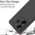 Xiaomi Redmi Note 14 4G Silicone Matte Flexible Soft Phone Case - Black - Phone Back Cover.