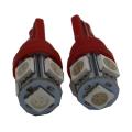 Parking Light T10 5 LED RED. 