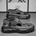 Sandals for Men Summer Cave Casual New Baotou Sports Shoes Men's Water Proof Sandals for Male Beach Shoes Platform Sandals 슬리퍼44. 