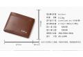Baellerry Pu Leather Zipper Card Photo Holder Short Style Men Wallet Men Purse.