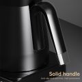 27oz Gooseneck Electric Kettle for Coffee Tea Boiling Water One Click 92℃ Temperature Auto Shut Off Digital Display Touchscreen 304 Stainless Steel Hot Water Boiler with Handle and Transprant Lid.