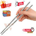 Stainless Steel Chopstick 2 Pcs (japanese/ chinese/ Korean).