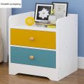 Side Tables Living Room Bed side Furniture with 1 Pumping Locker Drawer Side Table for Bedroom, Living Room Storage Side Table Design by Nahid Furniture 18x16x12". 