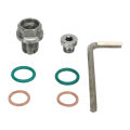 Self Tapping Oil Pan Thread Repair Set, Oversize Piggyback Drain Plug Easy To Install for Car. 