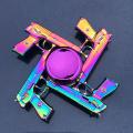 New Rainbow Metal Hand Spinner Focus Toy Ninja Fidget Spinner R188 Electroplate Hybrid Bearing Toys for Children Wholesale.