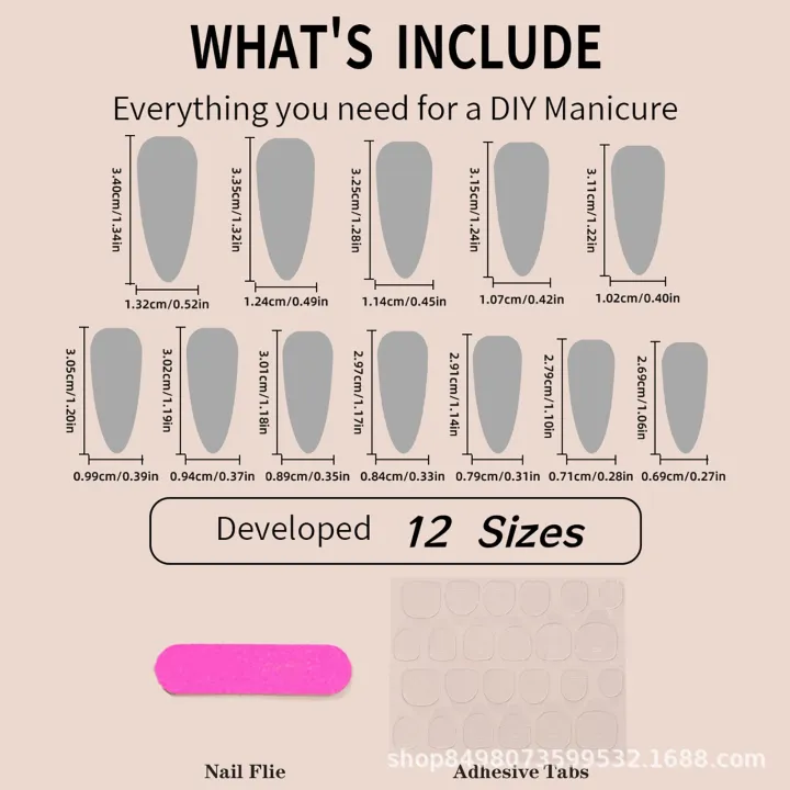 24pcs%20Glossy%20Black%20Nails%20Set%20Press%20On%20Nail%20Tips%20Solid%20Color%20Long%20Stiletto%20Removable%20Artificial%20Nails%20Decoration%20Nail%20Art%20-%20Image%205