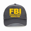 FBI Female Body Inspector Navy Blue Funny Stag Party Baseball Cap Casual Punk style Hip Hop Dad hats Summer women Golf caps. 