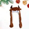 Ear Moving Jumping Hat Costume Dress up Cosplay for Christmas Easter Party Deer. 