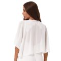 Women Elegant Shawl Cardigan Chiffon Bolero Wedding Wrap Woman's Shrugs Evening Cape Wraps Party Dress Cover Ups Bridal Shawls.