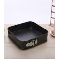 10 Inch Square Shape Non-Stick Cake Pan Bread Mold - Black. 