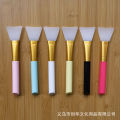 Facial mask applicator makeup brush. 