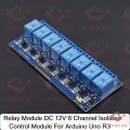 Relay Module DC 12V Eight Channel Isolated Control Module With Screw Terminal For Arduino 12V 8 Channel  Relay Circuit With Optocoupler Protection 12V Relay Module Switches. 