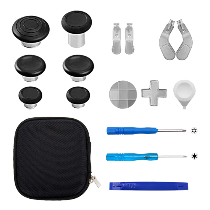 17PCS%20Metal%20Paddles%20Thumb%20Grips%20Core%20Joystick%20Kit%20Replacement%20Accessories%20for%20Xbox%20One%20Elite%202%20Enhanced%20Precision%20Game%20Controller%20Parts%20-%20Image%203
