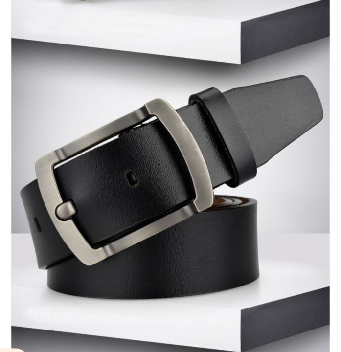 Casual%20Soft%20Leather%20Belt%20for%20Men%20-%20Black%20-%20Image%202