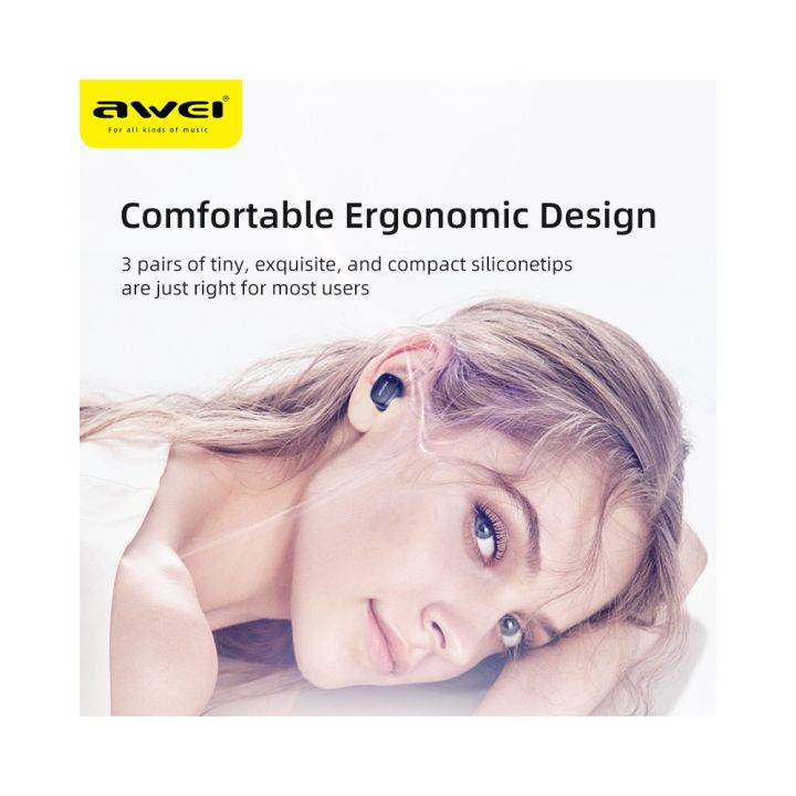 Awei T13 Wireless Earbuds Bluetooth 5.0 Headphones