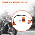 Motorcycle Racing Ignition Coil Spark Plug CDI for GY6 4-Stroke Moped.